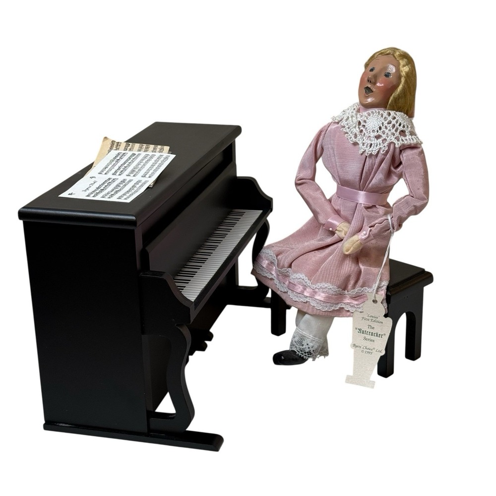 1995 Byers Choice Piano Player- Nutcracker Series - Louise - Piano 1st‎ Edition